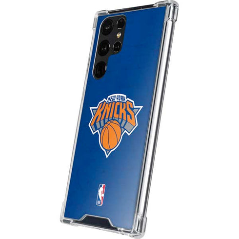 NBA New York Knicks Distressed Galaxy S24 Ultra Clear Case